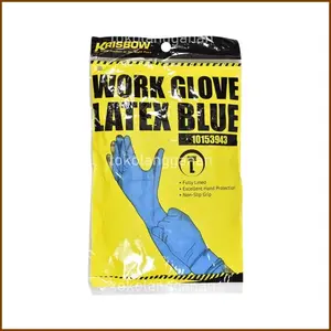 Krisbow Sarung Tangan Kerja Latex Ukuran L - Biru