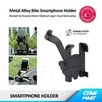 Gambar Holder HP Motor Bracket Smartphone Sepeda Motor Metal Alloy Stand HP dari CyanMart Kota Administrasi Jakarta Barat 1 Tokopedia