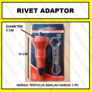 Adaptor Tang Rivet Gun Adapter 170 mm Paku Rivet Baja Ringan