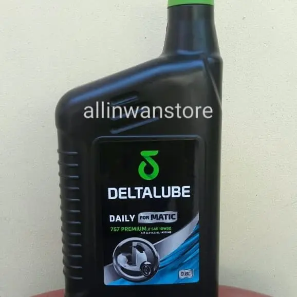 Oli Deltalube Daily Matic 757 Premium Matic SAE 10W30 API Service SL JASO MB Volume 0.8  Liter 10w30 Original 100% 0.8L Mesin Motorcycle Motor Oil Sepeda 1