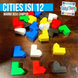 Cities Game Bits Wooden Accessories