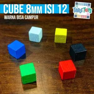 Cube 8mm (Standard Euro Cube) Game Bits Wooden