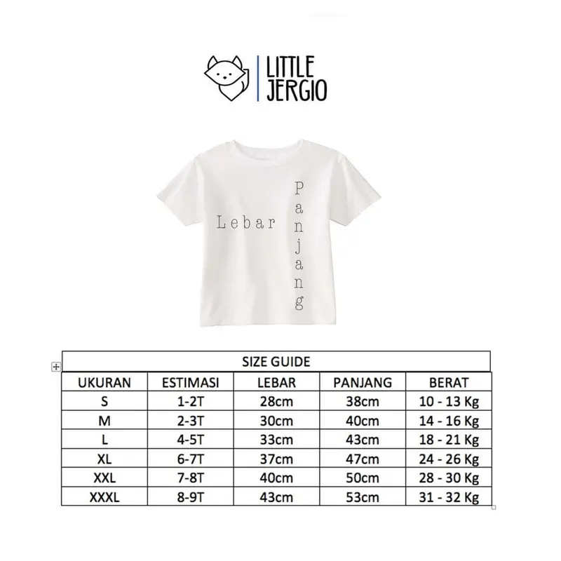 Kaos Polos Anak Usia 1-9th/ Galaxy Basic Tee by Little Jergio 2