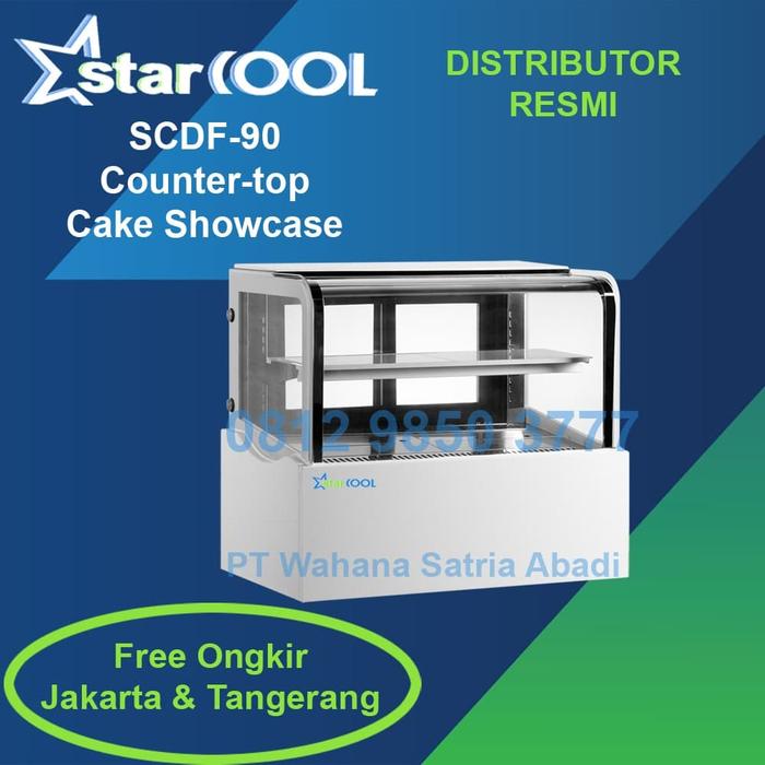 Jual Starcool SCDF-090 Countertop Cake Showcase / Pendingin Display Kue ...