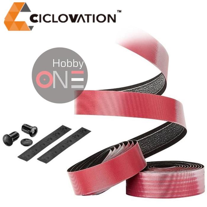 Gambar CICLOVATION Premium Bar Tape with Halo Touch - BLOOMING RED dari Hobby One Kota Bandung Tokopedia