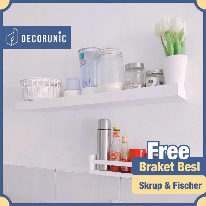 Jual [Decorunic] Floating Shelf - Rak Dinding Minimalis ukuran 60 cm ...
