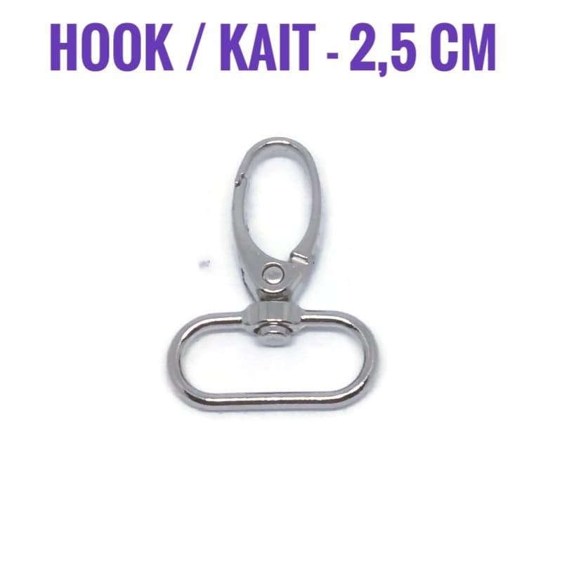 Pengait Tas / Cantelan Tas (Hook) 2,5 cm 1