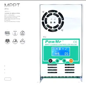 mppt 60A powmr 60A 12 24 36 48V panel surya solar panel SCC