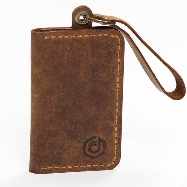 Gambar Gantungan Kunci Dompet Classic Vintage Crazy Horse Leathers dari Jayuwan Leather Kab. Garut Tokopedia