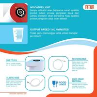 Gambar STARK Pompa Galon Elektrik - STWP03 - Biru Muda dari STARK Indonesia Jakarta Selatan 5 Tokopedia