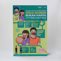 Gambar Poster Pakai Masker bukan Hanya yang Sakit dari Sahabat Sejasa Kab. Sleman 1 Tokopedia