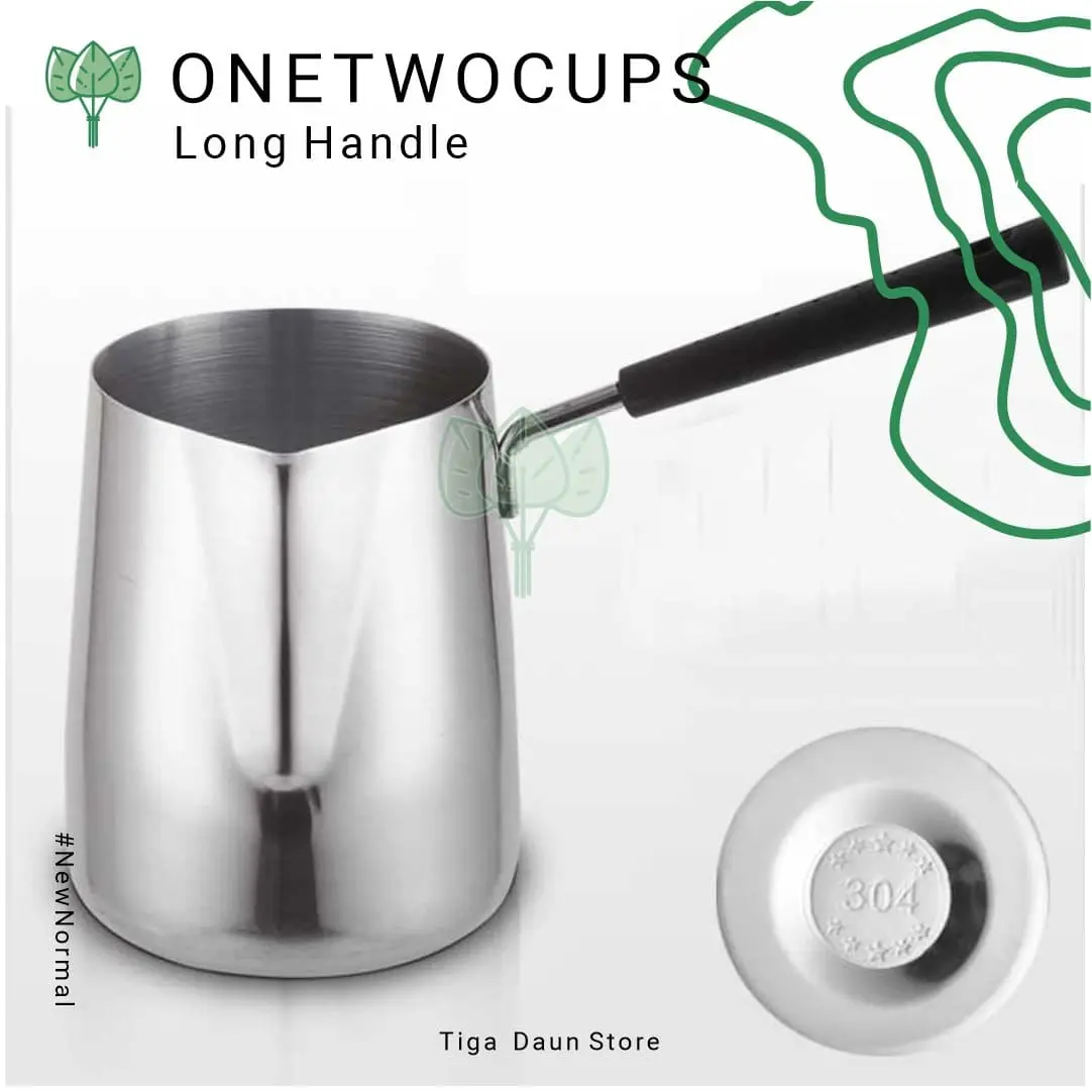 GELAS PITCHER KOPI LONG HANDLE 600 ml MILK JUG LATTE COFFEE MAKER