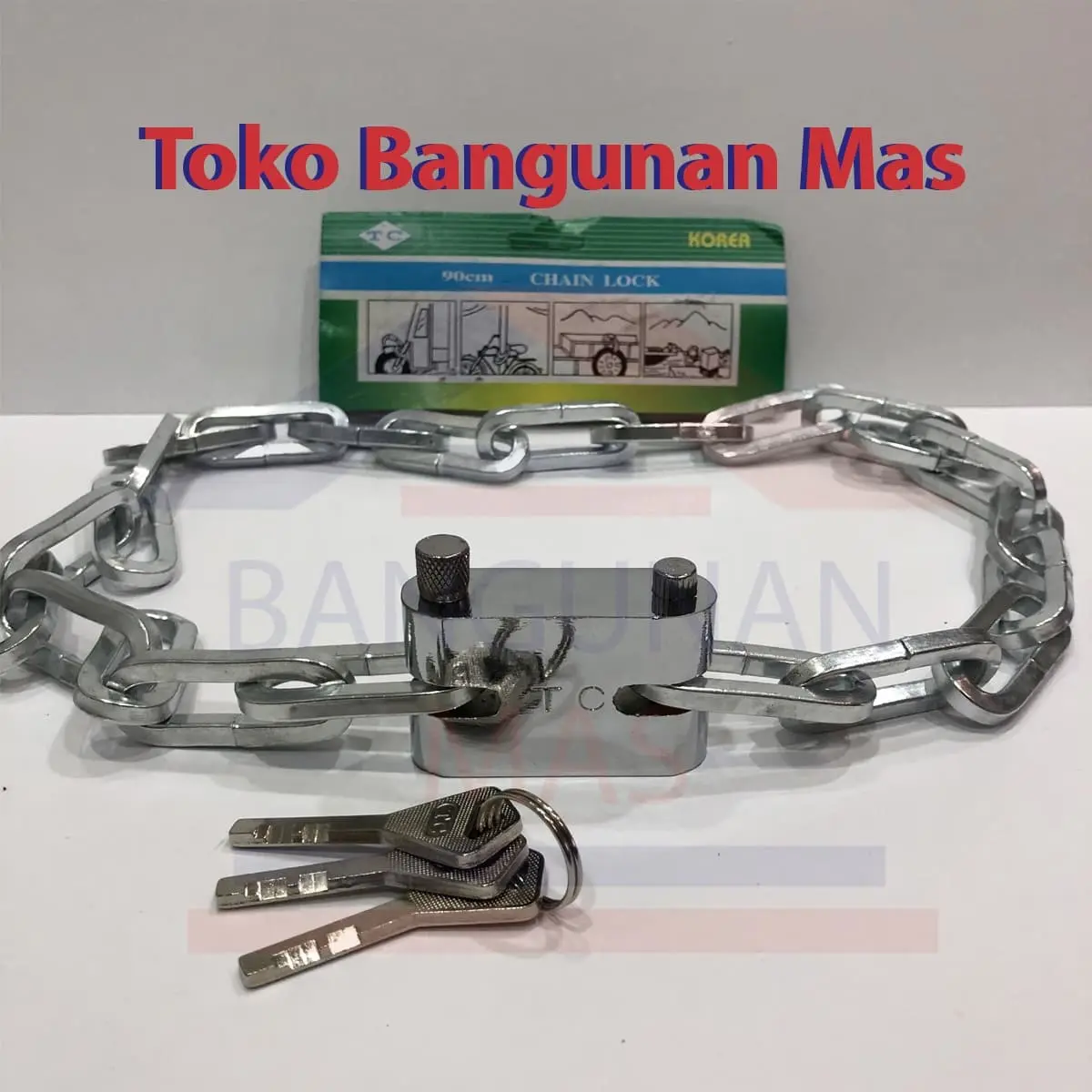 GEMBOK RANTAI 90 CM / CHAIN LOCK 90 CM / GEMBOK SEPEDA / GEMBOK MOTOR