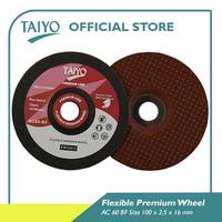 Gambar Taiyo Flexible Grinding Wheel For Metal / Mata Gerinda Poles Besi 103mm (4 Inch) Premium Line AC 60 dari TAIYO Abrasives & Adhesives Kota Administrasi Jakarta Barat 2 Tokopedia