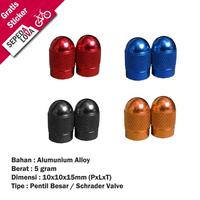 Gambar Sepasang Tutup Pentil Besar Ban Sepeda Motor Mobil Schrader Valve Cup - Merah dari Sepedalova Kota Serang 5 Tokopedia