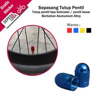 Gambar Sepasang Tutup Pentil Besar Ban Sepeda Motor Mobil Schrader Valve Cup - Merah dari Sepedalova Kota Serang 2 Tokopedia
