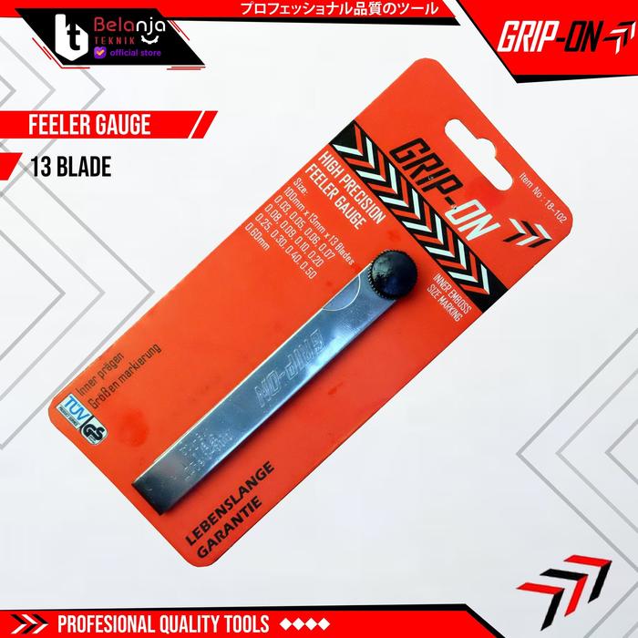 Gambar Grip On Feeler Gauge 0.03 - 0,6 MM 13 Blade Fuller Kunci Klep Alat Ukur Celah Kualitas Tinggi dari Belanja Teknik Kota Bogor Tokopedia