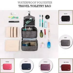 Waterproof POLYESTER TRAVEL TOILETRY BAG / Tas kosmetik, alat2 mandi