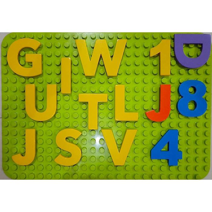 Jual Custom LEGO DUPLO Compatible Alphabet ABC Alfabet Abjad NIRIFA ...