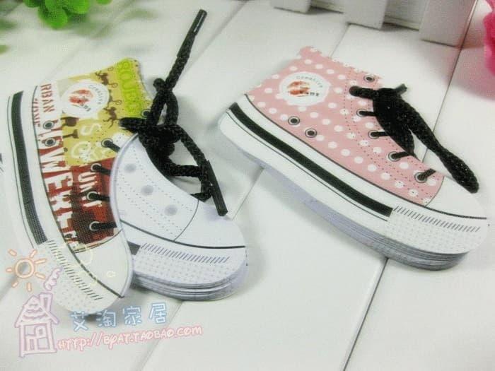 Gambar Buku Notes Unik Berbentuk Sepatu dari Dunia Jasmine Kota Surabaya Tokopedia