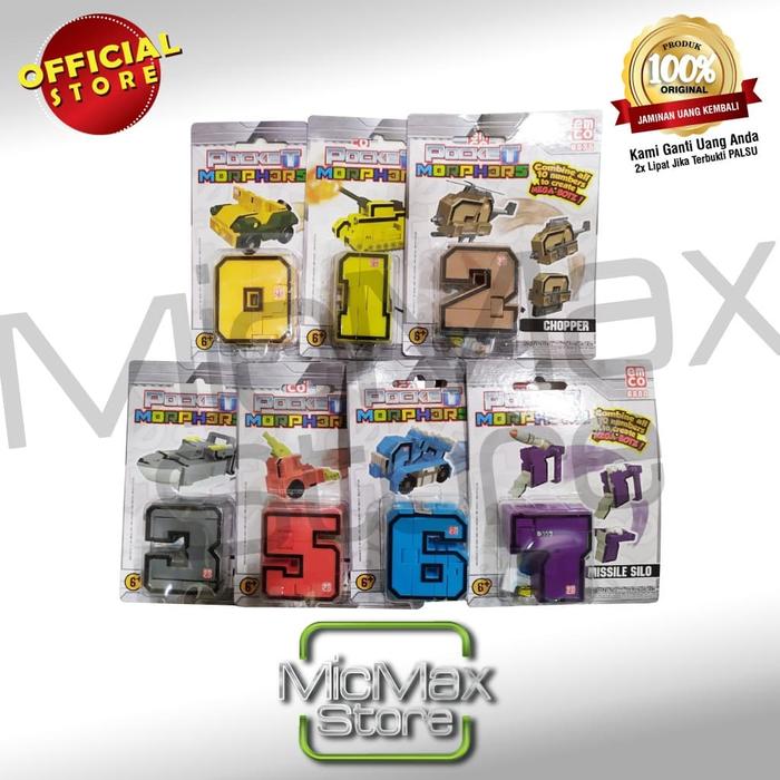 Promo EMCO Mega Botz Pocket Morphors Morphers Numbers Set Satuan ...