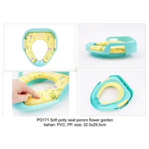 ORI KOREA SOFT POTTY SEAT PORORO FLOWER GARDEN - PO171