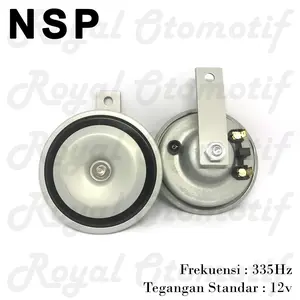 Disc Horn Plate Klakson Mobil Motor 12V Isi 2 NSP