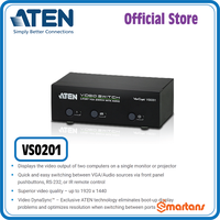 Gambar Aten VS0201 - 2 Port VGA Switch with Audio. RS232. 1920x1440. 300MHz. dari Smartans Kota Administrasi Jakarta Pusat 1 Tokopedia