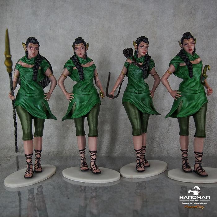 Jual 4 figure wanita maskot ICONIC SOSOK FIGURE handmadE VERSI Wayang ...