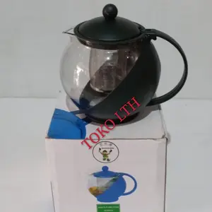 TEKO TEH KOPI SARINGAN 1250 ml / TEA POT KACA / TEKO TEH GELAS