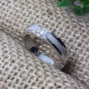 Cincin Pria Palladium Original | Couple Nikah Tunangan Kawin | Pilihan Platinum Emas Putih Kuning Perak 950 SAN950 P04