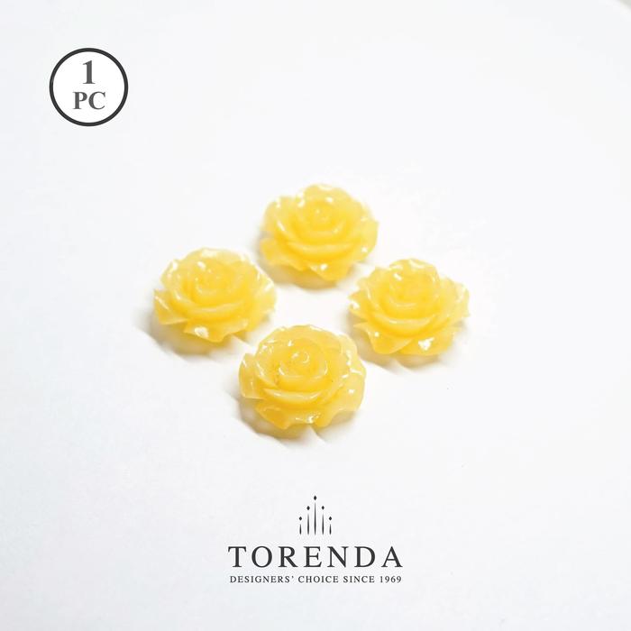 Gambar Torenda Payet Jewelry Rose Acrilyc Small Kuning (col.4) - Bunga/ PCS - 17mm dari Torenda Kota Administrasi Jakarta Pusat Tokopedia