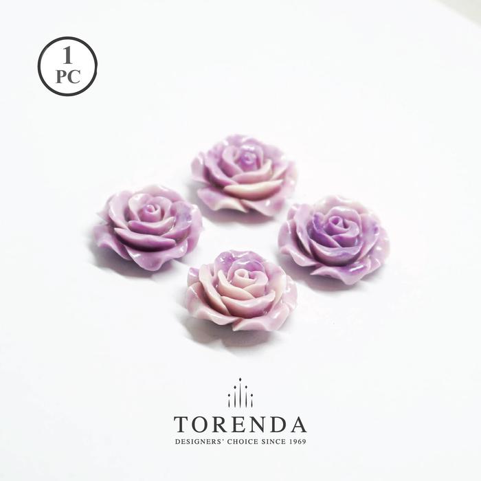 Gambar Torenda Payet Jewelry Rose Acrilyc Small Ungu (col.58) - Bunga/ PCS - 6mm dari Torenda Kota Administrasi Jakarta Pusat Tokopedia