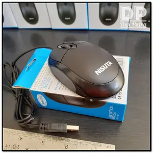 MOUSE NISUTA MOS 015C MIKUSO OPTICAL KABEL CABLE USB MINI RINGAN