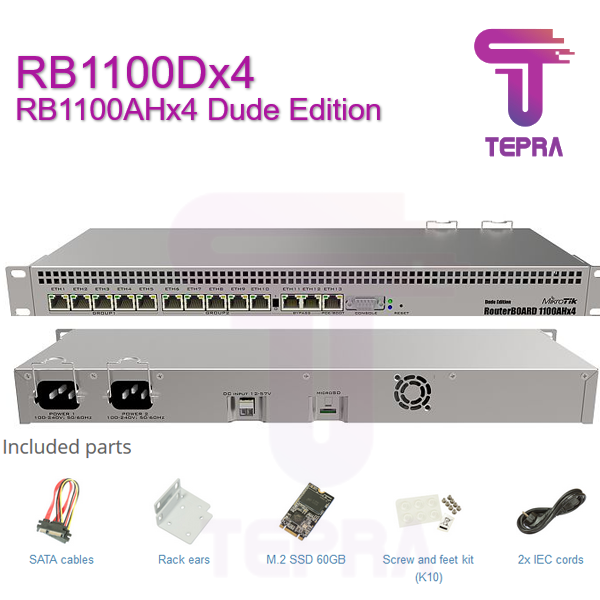 Mikrotik Rb1100ahx4 Price Router MikroTik RB1100AHX4 - Con 4 Core CPU