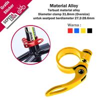 Gambar Seatpost Clamp Klem Tiang Sadel Sepeda 31,8mm Oversize - Hitam dari Sepedalova Kota Serang 3 Tokopedia