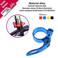 Gambar Seatpost Clamp Klem Tiang Sadel Sepeda 31,8mm Oversize - Hitam dari Sepedalova Kota Serang 2 Tokopedia