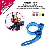 Gambar Seatpost Clamp Klem Tiang Sadel Sepeda 34.9 mm Oversize - Hitam dari Sepedalova Kota Serang 2 Tokopedia