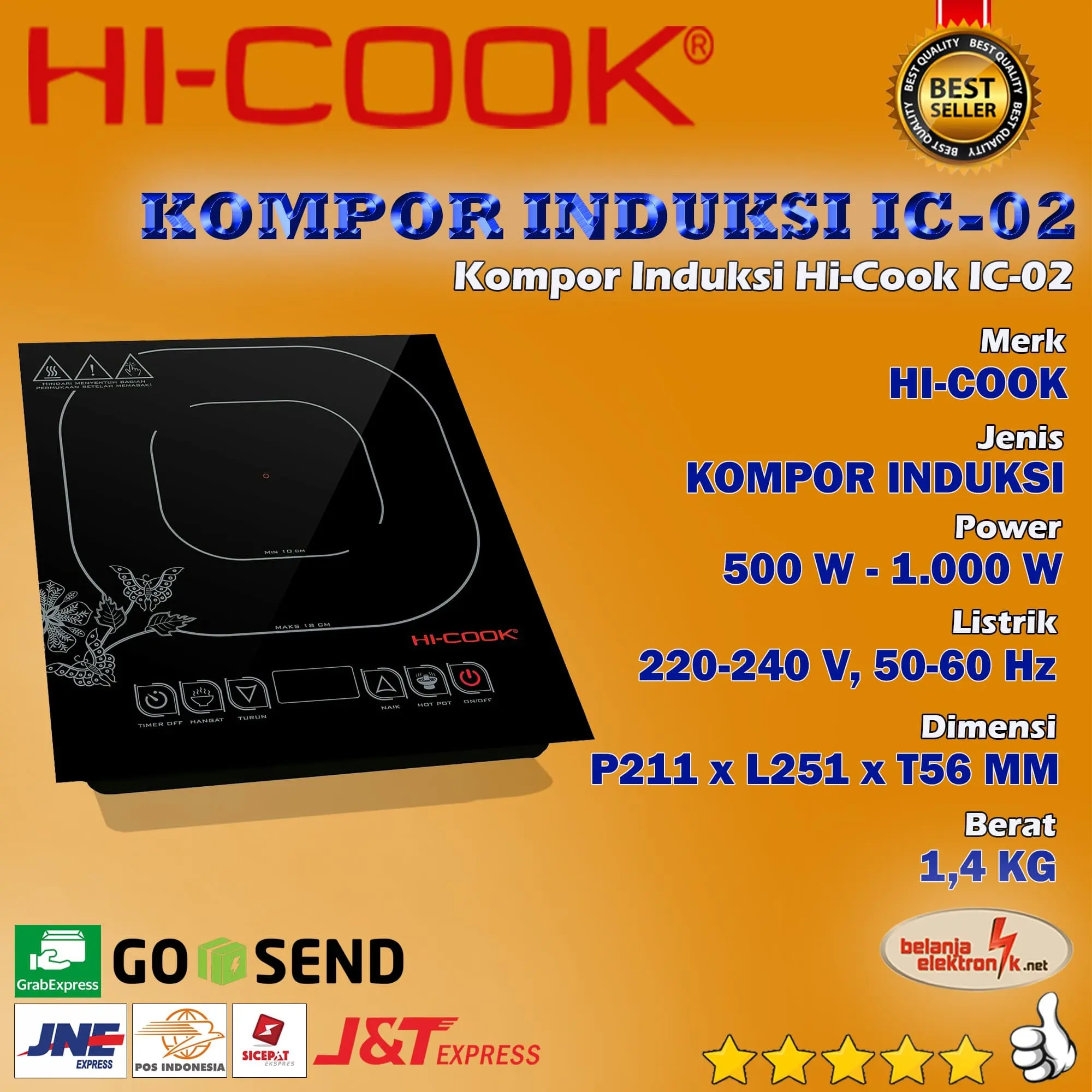 KOMPOR INDUKSI HI-COOK IC-02