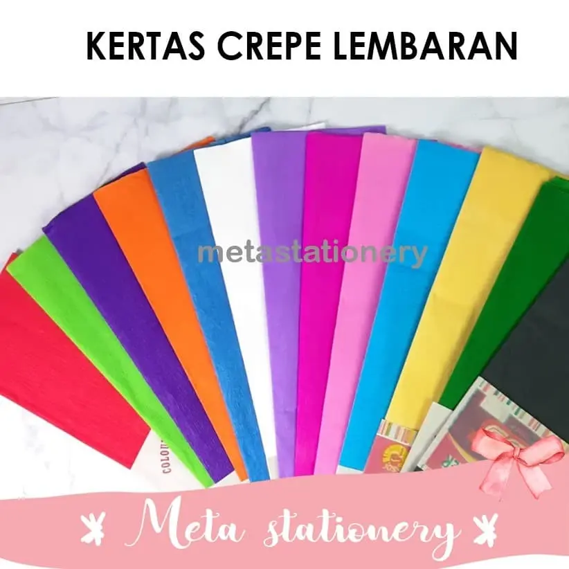 Kertas Crepe Paper Biola PIlih 1 Warna