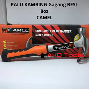 Palu Kambing Gagang Besi 8oz (250 gram) 'CAMEL'| Claw Hammer