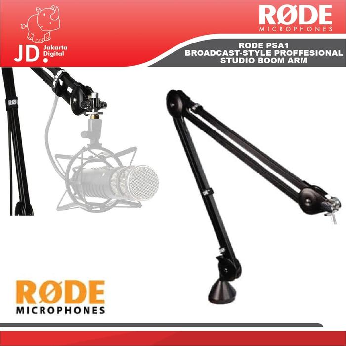Gambar Rode PSA1 Broadcast-style Professional Studio Boom Arm dari Jakarta Digital 8 Kota Administrasi Jakarta Pusat Tokopedia