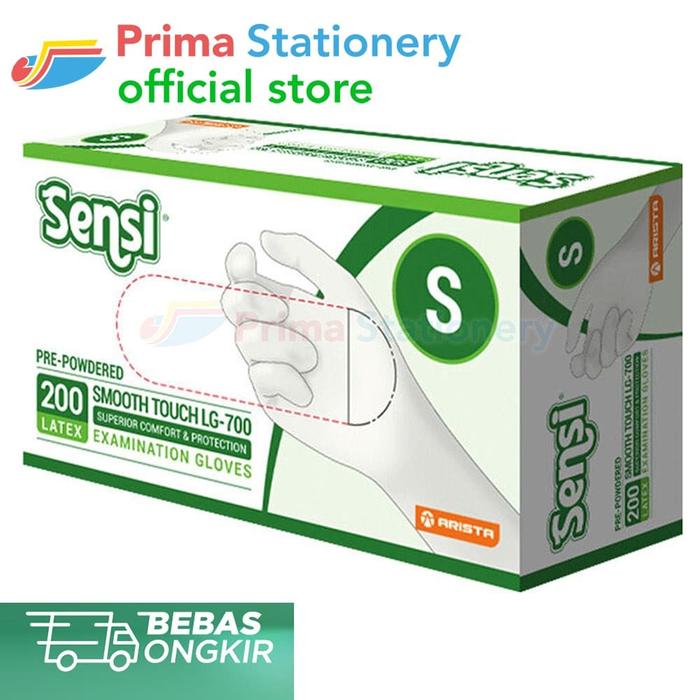 Gambar Sensi Gloves Sarung Tangan Medis Karet Latex Glove Disposable S /200 dari Prima Stationery Official Kota Administrasi Jakarta Utara Tokopedia