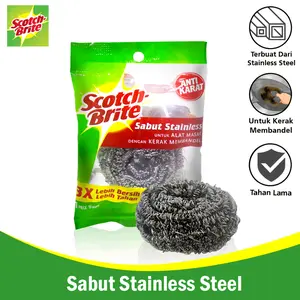3M Scotch Brite Sabut Stainless Sabut Kawat Cuci Piring ID SS