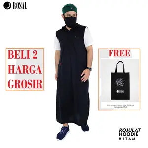 Rojulat Hoodie / Rompi Jubah Sholat / Rosal Panjang / Rompi Sholat