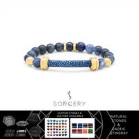 Gambar SORCERY Bracelet 18K REAL GOLD Gelang Batu Alam Kulit Pria Wanita ORS0 - Silver, Cantumkan Warna dari Sorcery Kab. Tangerang 1 Tokopedia