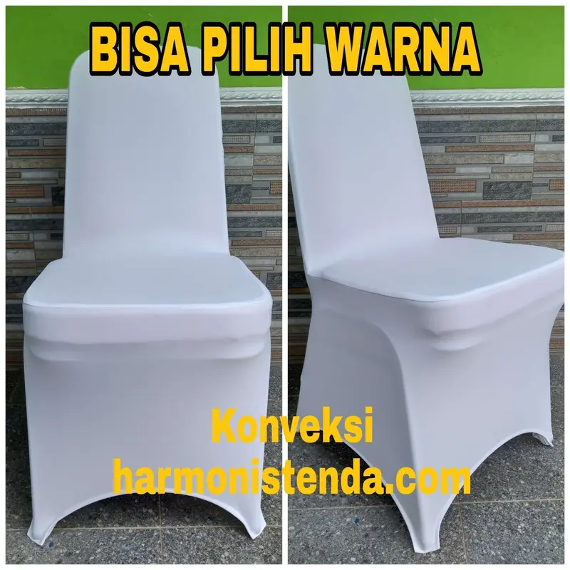 Cover Kursi Sarung Kursi Ketat Futura 405 Warna Putih | Kain Lotto 0