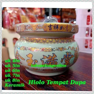 Hiolo Keramik Hijau Fo Uk 6 in