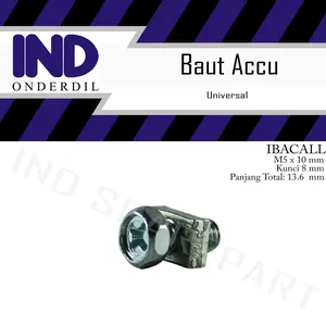 Baut-Baud Mur Kotak Aki Accu-Acu 5x10-5 x 10 Sepeda Motor Universal