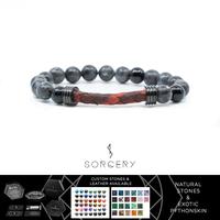 Gambar SORCERY Bracelet 18K REAL GOLD Gelang Batu Alam Kulit Pria Wanita ORS3 - Silver, Cantumkan Warna dari Sorcery Kab. Tangerang 1 Tokopedia
